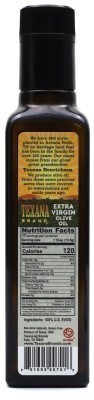 Texana Brand 100% Extra Virgin Olive Oil - Nutrition Facts