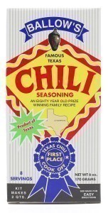 Ballow's Famous Texas Chili