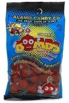 Alamo Candy Co. Cherry Bombs - Sweet and Sour Chewy Candy