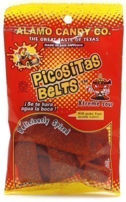 Alamo Candy Co. Picositas Belts - Xtreme Sour with Chili