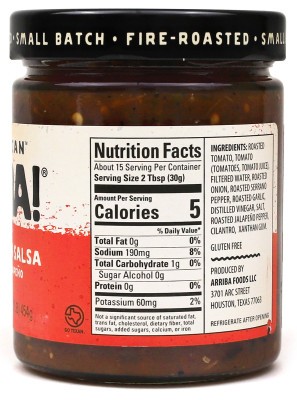 Arriba! Roasted Tomato Hot Salsa