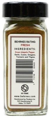 Behrnes' Jalapeno No Salt Spice Blend