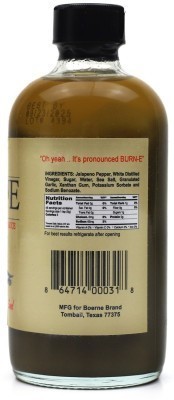 Boerne Brand Texas Style Hot Sauce - Nutrition Fact
