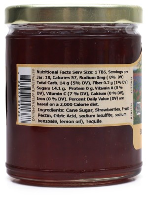 Strawberry Kiss Tequila Jam - Nutrition Facts