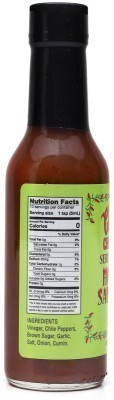 Cin Chili Hot Sauce - Nutrition Facts