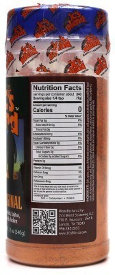 JC's Original Seasoning - Nutrition Facts