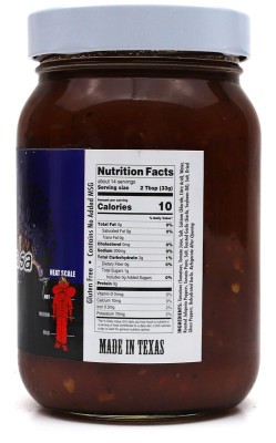 Kylito's Salsa Ghost Pepper - Nutrition Facts