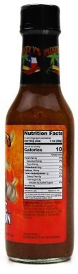 Garlic Scorpion Hot Sauce - Nutrition Facts