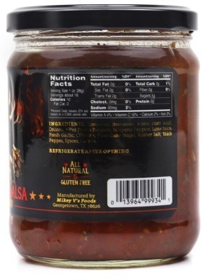 Mikey V's 7 Pot Primo Salsa - Nutrition Facts