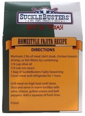SuckleBusters Fajita Seasoning Kit