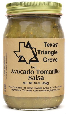 Texas Triangle Grove Hot Avocado Tomatillo Salsa
