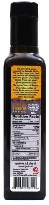 Texana Brand Roasted Garlic Infused Olive Oil - Nutrition Facts