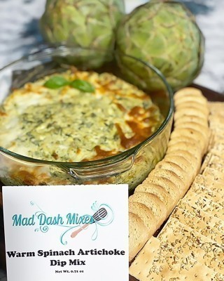 Mad Dash Mixes Warm Spinach Artichoke Dip Mix