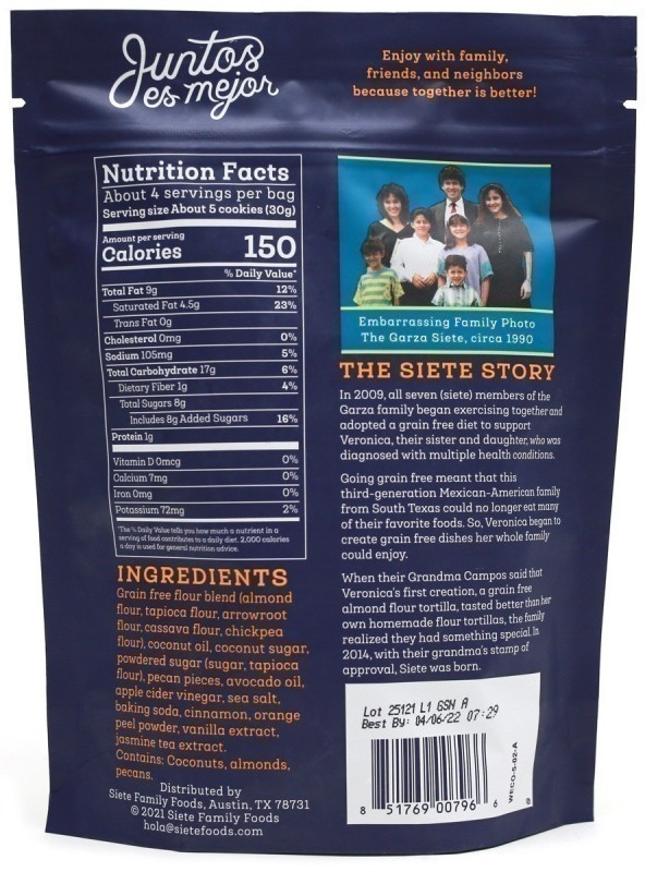 Siete Grain Free Mexican Wedding Cookies >