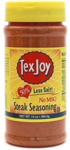 TexJoy 50% Less Salt Steak Seasoning
